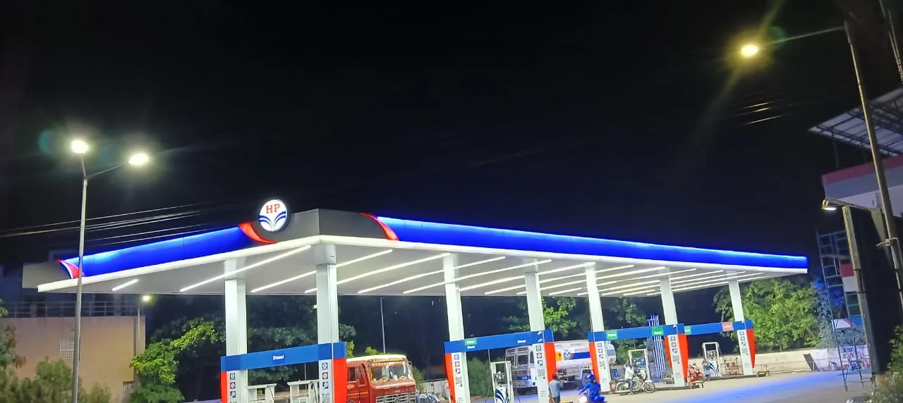 Canopy Fascia Lighting Work at S V Filling Station — photo 4 of 4